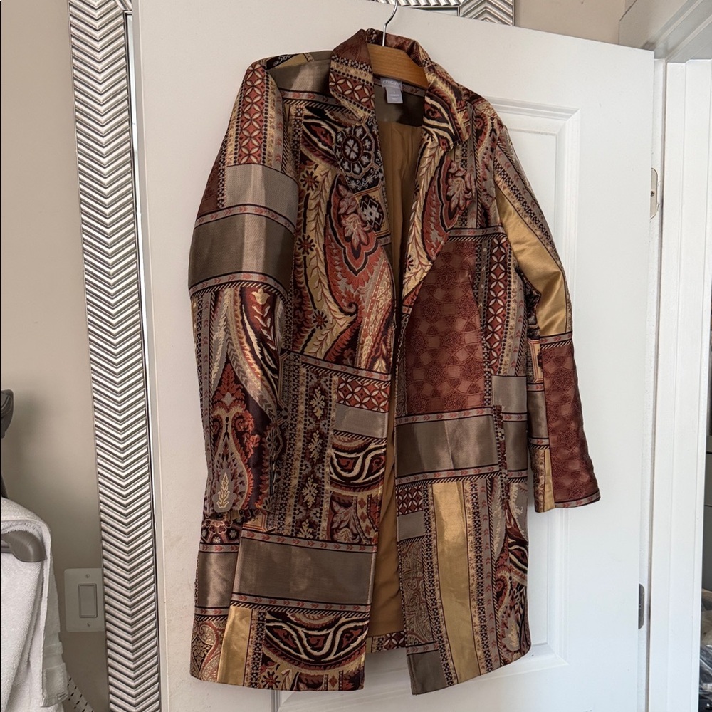 Chico's Multicolor Patchwork Jacket - image 1